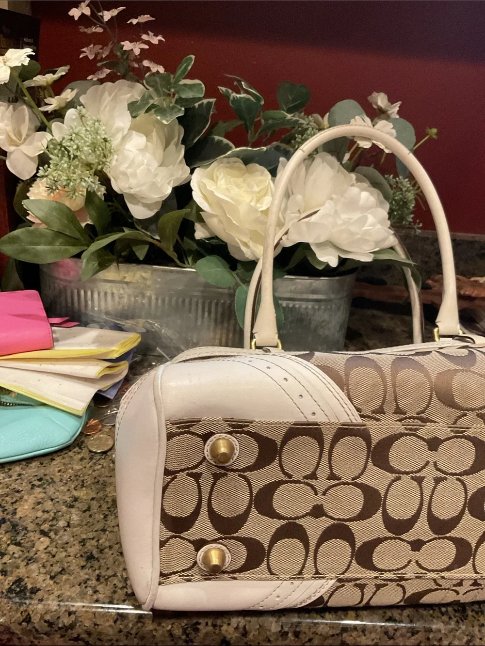 Vintage Coach Signature Bag Classic